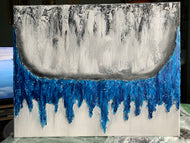 Abstract Modern Texture “Icicles” 51x41cm